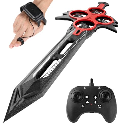 27,95 Zoll Flying Sword RC-Segelflugzeug, 360° Stunt-Flip-Fernsteuerungs-Flying-Sword-Drohne, interaktives Spielzeug, 3-Gang-Steuerung, stuntgesteuertes Flying Sword für Jugendliche und Erwachsene von YXHGNNS