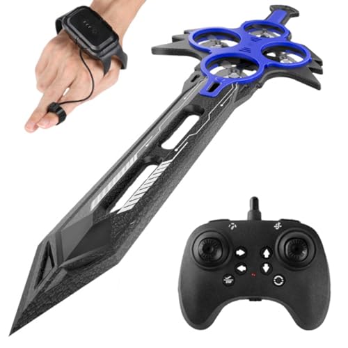 27,95 Zoll Flying Sword RC-Segelflugzeug, 360° Stunt-Flip-Fernsteuerungs-Flying-Sword-Drohne, interaktives Spielzeug, 3-Gang-Steuerung, stuntgesteuertes Flying Sword für Jugendliche und Erwachsene von YXHGNNS