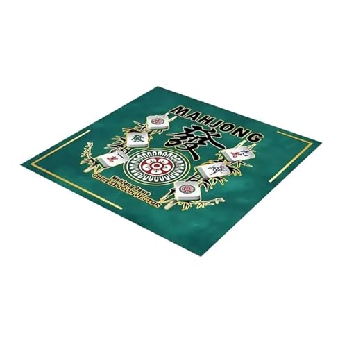 YXINAER Tischauflage für Mahjong 80 cm Mahjong-Tischmatte for Poker-Brettspiele Eine Vielzahl von Spielen rutschfeste und geräuschreduzierende Tischmatte Spielzubehör(Yellow) von YXINAER