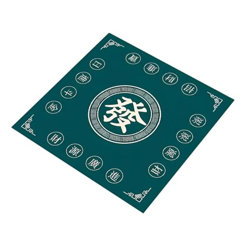 YXINAER Tischauflage für Mahjong Tischdecke, Geräuschreduzierung, Mahjong-Tischmatte for Poker, Domino, Mah-Jongg-Spiele, rutschfeste quadratische Spielmatte for Karten(80 cm B) von YXINAER