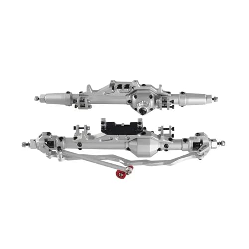 1/10 RC Autos Komplette Aluminium Legierung Vordere Hinterachse for RC Crawler for Axial for Wraith for Rock Racer 90018 90045 RR10 90048 90053(Silver) von YXIUEYINGE