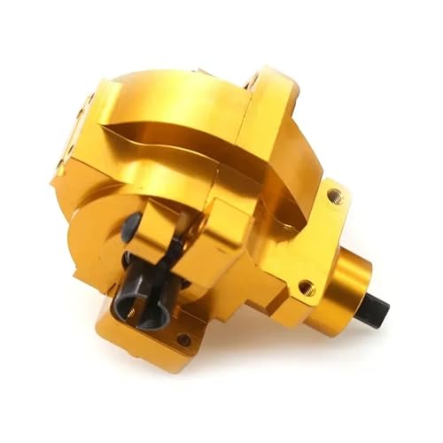 1 Paar Aluminiumlegierung vorne oder hinten Getriebe Box Komplette Drive & Diff.Getriebe 02030 03015 02024 02051 102075 1/10 for HSP 94123 94107(Front Gold) von YXIUEYINGE