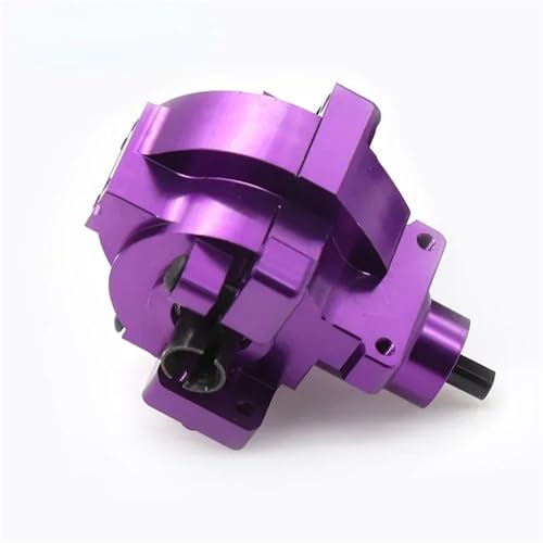 1 Paar Aluminiumlegierung vorne oder hinten Getriebe Box Komplette Drive & Diff.Getriebe 02030 03015 02024 02051 102075 1/10 for HSP 94123 94107(Front Purple) von YXIUEYINGE