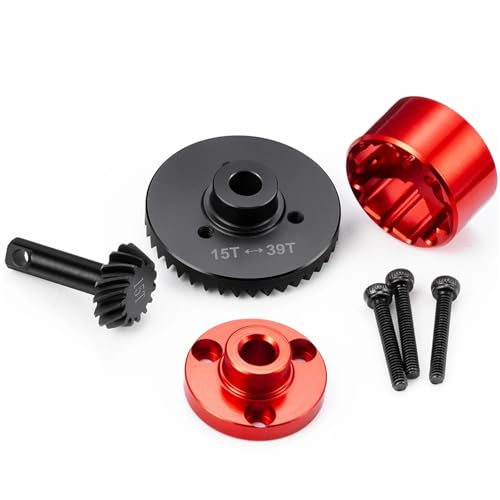 1Set 39 + 15T Helical Achse Getriebe for 1/16 RC Crawler Auto Mini E-REVO LKW Upgrade Teile von YXIUEYINGE