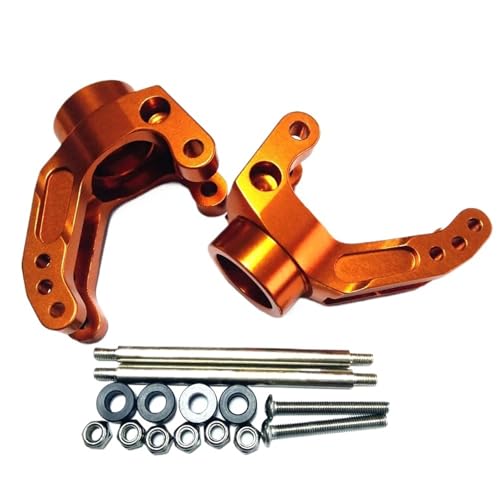 2 stücke Aluminium Heavy Duty Rear Hub Carrier for HPI for Savage XL X 4,6 5,9 Flux(Orange) von YXIUEYINGE