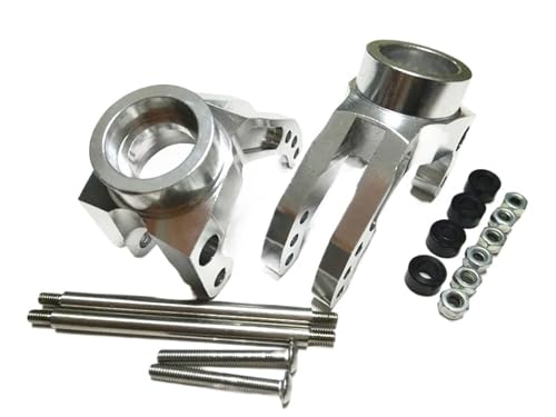 2 stücke Aluminium Heavy Duty Rear Hub Carrier for HPI for Savage XL X 4,6 5,9 Flux(Silver) von YXIUEYINGE