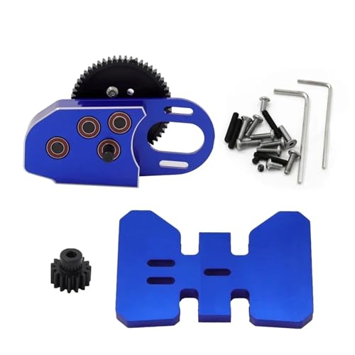 2Low Getriebe Mitte Übertragung Box W/Overdrive Getriebe for 1/10 RC Crawler for Axial SCX10 III II 90046 Capra TRX4 Upgrade Teil(Blauw) von YXIUEYINGE