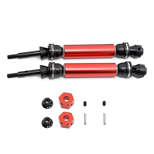 2Pcs Metall Hinten Antriebswelle CVD for 1/10 for Trax-xas for Slash for Rustler for Stampede for Hoss VXL 4X4 2WD RC Auto Upgrade Teile von YXIUEYINGE