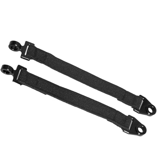 2Pcs Upgrade Hinten Suspension Stoßdämpfer Grenze Band Straps Schutz Seil for Trax-xas 1/7 UDR RC Auto Zubehör Ersatz(Zwart) von YXIUEYINGE