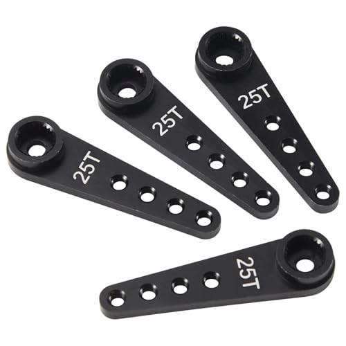 4 STÜCKE 37 Mm 25T Metallverlängerung Lenkservoarmhorn for RC-Car-Crawler-Teile, Schwarz 4 STÜCKE 37 Mm 25T Metallverlängerung Lenkservoarmhorn for RC-Car-Crawler-Teile, Schwarz von YXIUEYINGE