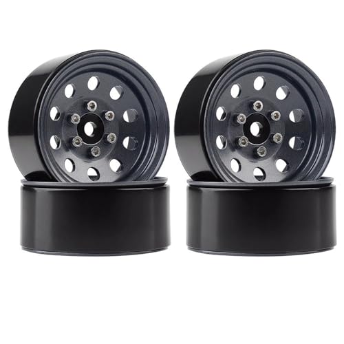 4 STÜCKE Metall 1,9 "Beadlock-Felgen 3 Stil for 1:10 RC Crawler Auto for Axial SCX10 90046 TRX4 for Redcat GEN8(Light Grey) von YXIUEYINGE