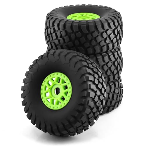 4 Stück 138 mm 1/7 Desert Short Course Truck-Reifen, 17 mm Radsechskant, for ARR-MA, for Mojave, for TRAX-XAS UDR, for Yik-ong DF7 FS RC-Auto(Green) von YXIUEYINGE