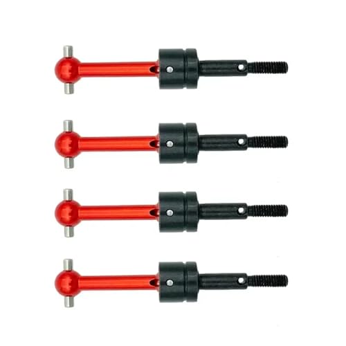 4 Stück Metall-Universalantriebswelle CVD 53792 for Tam-iya TT-01 TT01 TT-02 TT02 TA04 1/10 RC-Auto-Upgrade-Teile(Rood) von YXIUEYINGE