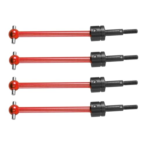 4-teilige Metall-Universalantriebswelle CVD (64 mm) for Tam-iya TT02B TT-02B DT02 DT03 DF02 DF03 RC-Auto-Upgrade-Teile Zubehör von YXIUEYINGE