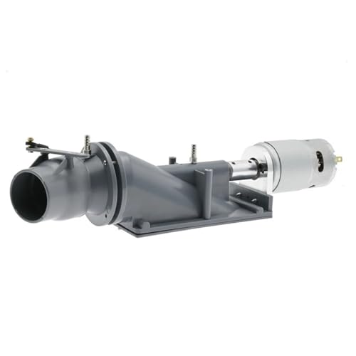 40mm Wasser Jet Thruster Power Sprayer Pumpe 3 Klingen Propeller Kupplung mit 775 Motor for RC Jet Boot(Grey) von YXIUEYINGE