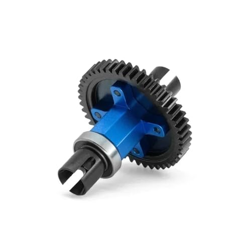 46T Stirnradgetriebe montiert Center Diff gerade Welle - W195 for RC 1/8 4WD for Trxs for Schlitten RC Auto Upgrade Teile(Blauw) von YXIUEYINGE