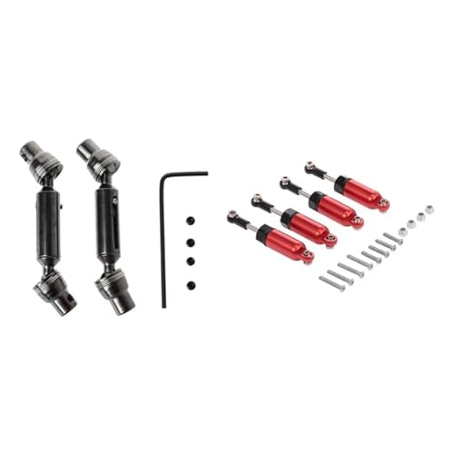 4Pcs Legierung Stoßdämpfer, rot & 2Pcs Metall Vorne Hinten Antriebswelle for 1/16 for Wpl B36 B16 C1 C14 C24 B24 4Pcs Legierung Stoßdämpfer, rot & 2Pcs Metall Vorne Hinten Antriebswelle for 1/16 for Wpl B36 B16 C1 C14 C24 B24 von YXIUEYINGE