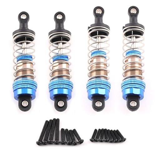 75mm Fernbedienung Auto Verbesserte Hydraulische Stoßdämpfer for Wltoys144001,124016,124017,124018,124019(Sliver Blue) von YXIUEYINGE