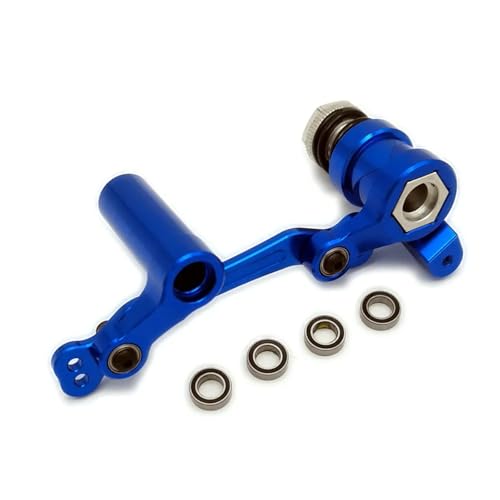 Aluminium-Lenkbaugruppe Umlenkhebel for 1/8 for Trax-xas for Sledge 9545(Blauw) von YXIUEYINGE
