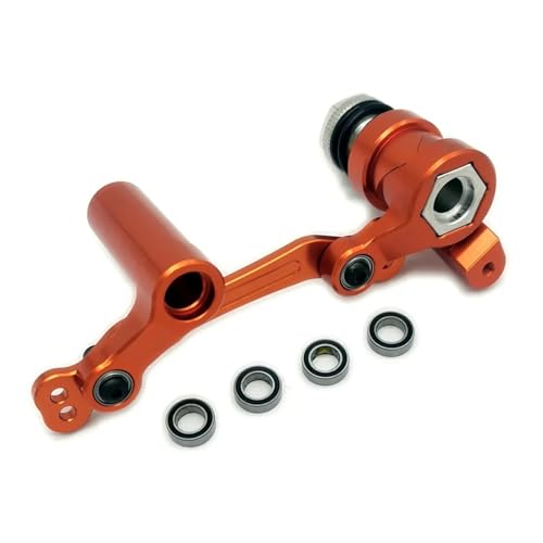 Aluminium-Lenkbaugruppe Umlenkhebel for 1/8 for Trax-xas for Sledge 9545(Orange) von YXIUEYINGE