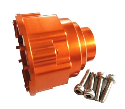Aluminium Vorne Oder Mitte Differential Träger for UDR 1/7 RC for Trax-xas for Unbegrenzte for Desert Racer 8581(Orange) von YXIUEYINGE
