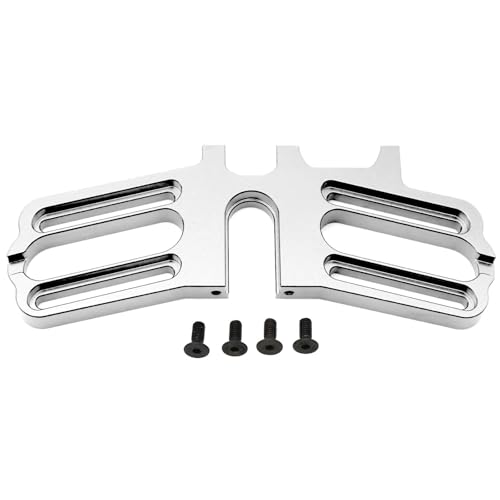 Aluminiumlegierung Doppelmotorhalterung Doppelmotorhalter for ARR-ma 1/7 for Infraction for Limitless F1 for Felony RC-Auto-Upgrade-Teile(Silver) von YXIUEYINGE