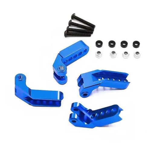 Aluminiumlegierung vorne und hinten verstellbare hydraulische Halterung Aufhängungshalterung for 1/10 RC-Kletterauto for Trxs TRX-4(Blauw) von YXIUEYINGE