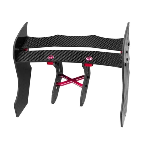 Carbon Fiber Diffusor Unterstützt Hinten Flügel Unterstützung Rahmen for ARR-MA F1 for Limitless 1/7 RC Auto Upgrade Teile(Rood) von YXIUEYINGE