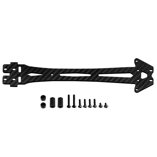 Carbon Fiber Zweite Boden Bord Platte for Tam-iya TT01 TT-01 1/10 RC Auto Upgrade Teile Zubehör von YXIUEYINGE