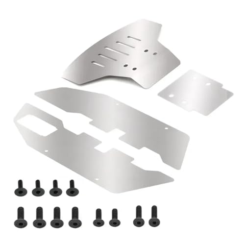 Edelstahl-Chassis-Panzerungsschutz vorne und hinten for Trxs for Slash 2WD 1/10 RC von YXIUEYINGE