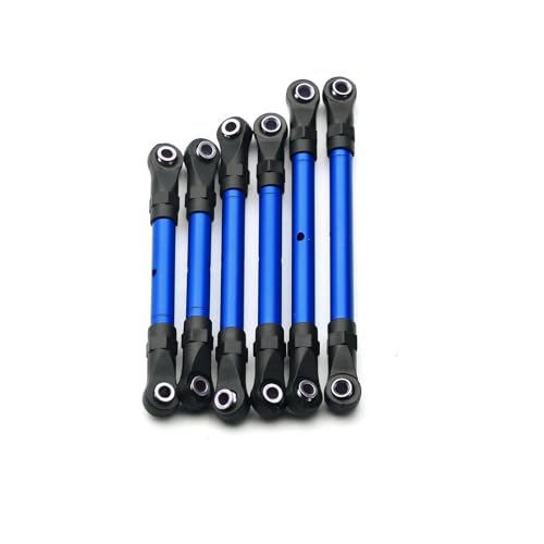 Einstellbare Zugstange vorne und hinten Link Spurstange Lenkstange for Trax-xas for Slash for Hoss for Rustler for Stampede 4x4(Blauw) von YXIUEYINGE