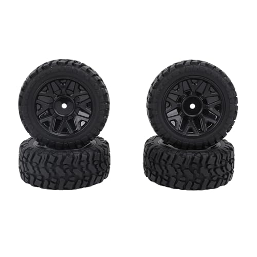 Ersatz-Vorder- und Hinterräder, Reifen for Wltoys 144001 144002 124008 124018 124019, Upgrade-Teile, RC-Auto, Gummireifen von YXIUEYINGE