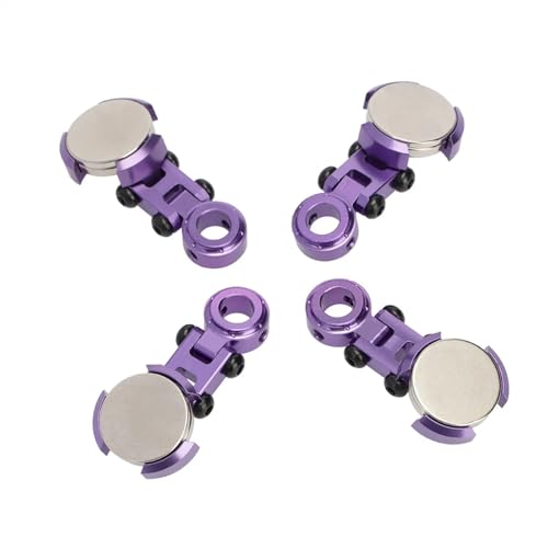 Magnetische Stealth Unsichtbare Körper Shell Mount Kit for 1/10 for Axial SCX10 D90 for HSP RC Auto Zubehör(Purple) von YXIUEYINGE