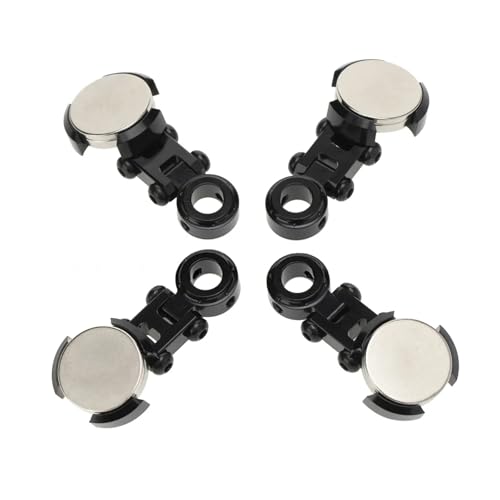 Magnetische Stealth Unsichtbare Körper Shell Mount Kit for 1/10 for Axial SCX10 D90 for HSP RC Auto Zubehör(Zwart) von YXIUEYINGE