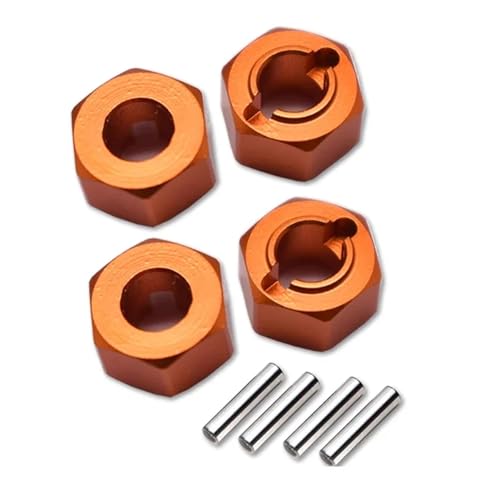 Metall 5mm Dicke Rad Hex Adapter Adapter LOS212011 for L-OSI 1/18 Mini-T 2,0 2WD for Stadium Truck LOS01019 LOS1056 LOS01015(Orange) von YXIUEYINGE