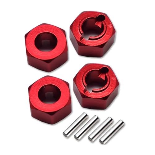 Metall 5mm Dicke Rad Hex Adapter Adapter LOS212011 for L-OSI 1/18 Mini-T 2,0 2WD for Stadium Truck LOS01019 LOS1056 LOS01015(Rood) von YXIUEYINGE