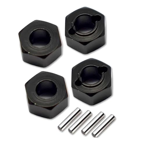 Metall 5mm Dicke Rad Hex Adapter Adapter LOS212011 for L-OSI 1/18 Mini-T 2,0 2WD for Stadium Truck LOS01019 LOS1056 LOS01015(Zwart) von YXIUEYINGE