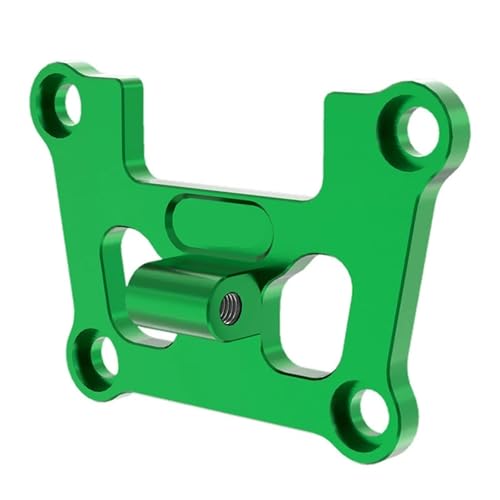 Metall 7075 Aluminium Legierung Front Stoßstange Schott Montieren for TRAX-XAS Mini Maxx Monster Truck 107154-1 RC Auto Upgrade Teile(Green) von YXIUEYINGE