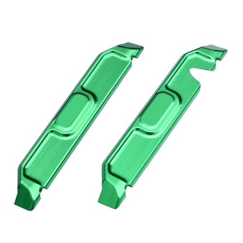 Metall 7075 Legierung Chassis Nerf Bars Seite Skid Pedal Fußplatte 10723 for TRAX-XAS Mini Maxx Monster Truck 107154-1 RC Autos(Green) von YXIUEYINGE