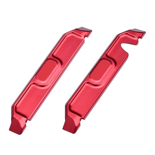 Metall 7075 Legierung Chassis Nerf Bars Seite Skid Pedal Fußplatte 10723 for TRAX-XAS Mini Maxx Monster Truck 107154-1 RC Autos(Rood) von YXIUEYINGE