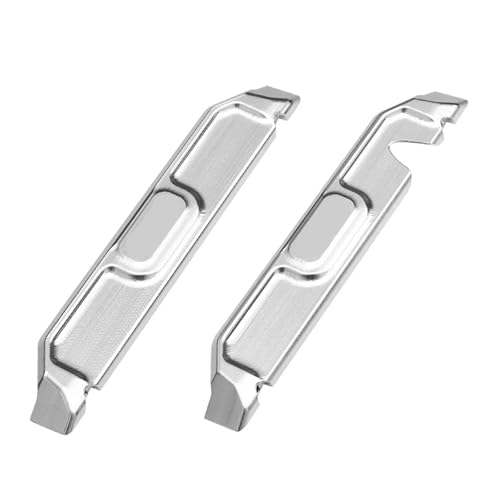 Metall 7075 Legierung Chassis Nerf Bars Seite Skid Pedal Fußplatte 10723 for TRAX-XAS Mini Maxx Monster Truck 107154-1 RC Autos(Silver) von YXIUEYINGE