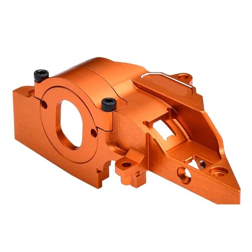 Metall 7075 Quick Release Motor Halterung Basis Getriebe Abdeckung 10777 for TRAX-XAS Mini Maxx Monster Truck 107154-1 RC Auto Upgrade Teile(Orange) von YXIUEYINGE