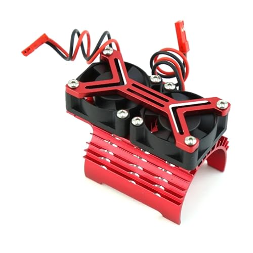 Metall-Doppellüfter 4068 4074 4082 4268 4274 Motorkühlkörper 40-42 mm for 1/7 1/8 for ARR-ma for TRAX-XAS RC-Auto-Upgrade-Teile von YXIUEYINGE