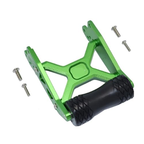 Metall Einstellbare Winkel Hinten Flügel Montieren Wheelie Bar LOS241052 for L-OSI 1/8 for LMT 4WD Starrachse Monster Truck Upgrade Teile(Green) von YXIUEYINGE