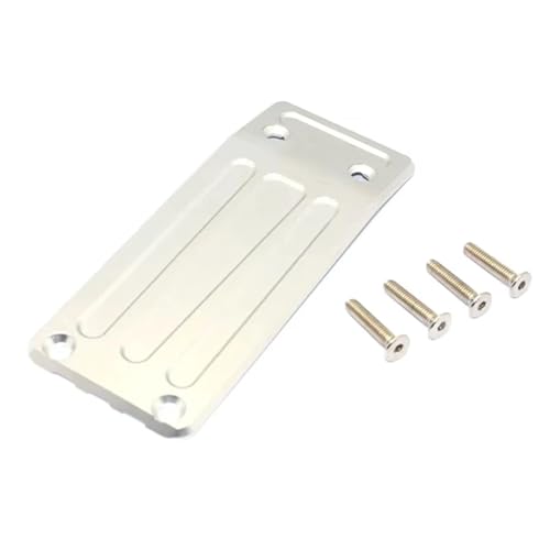 Metall Front Bottom Schutz Slide Platte Front Chassis Rüstung for TRAX-XAS 1/5 X-Maxx 8S 77086-4 77076-4 RC Auto Monster Truck(Silver) von YXIUEYINGE