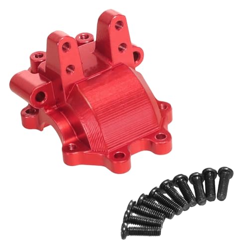 Metall Front Getriebe Differential Gehäuse Vordere Abdeckung Geeignet for MJX for Hyper GO 1/14 14210 14209 H14BM Upgrade Zubehör(Rood) von YXIUEYINGE