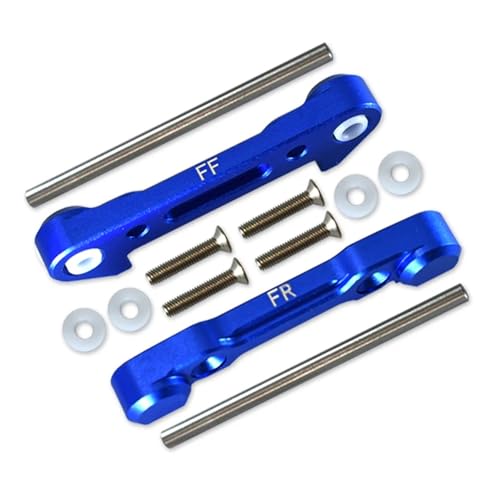 Metall Front Lower Suspension Arm Montieren Festen Block LOS234019 LOS234023 for L-OSI 1/10 for Lasernut U4 for Tenacity DB TT Pro RC Autos(Blauw) von YXIUEYINGE
