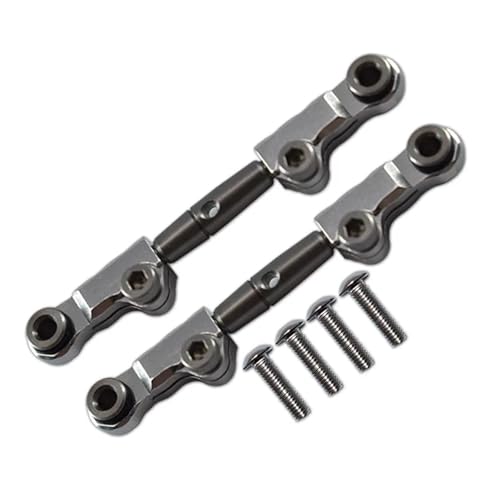 Metall Front Upper Arm Spurstange Link LOS214013 for L-OSI 1/18 Mini-T 2,0 2WD for Stadium Truck LOS01019 LOS1056 LOS01015(Light Grey) von YXIUEYINGE