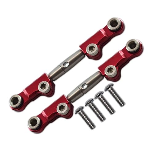 Metall Front Upper Arm Spurstange Link LOS214013 for L-OSI 1/18 Mini-T 2,0 2WD for Stadium Truck LOS01019 LOS1056 LOS01015(Rood) von YXIUEYINGE