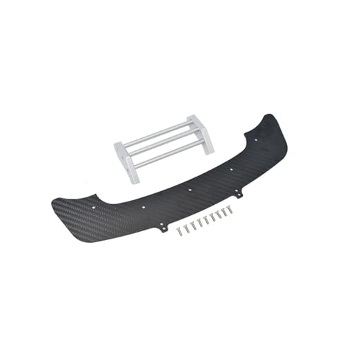 Metall-Frontstoßstange Carbon Fiber Front Chassis Splitter ARA320520 for ARR-MA 1/7 for Infraction 6S ARA109001 Upgrade Zubehör(Silver) von YXIUEYINGE